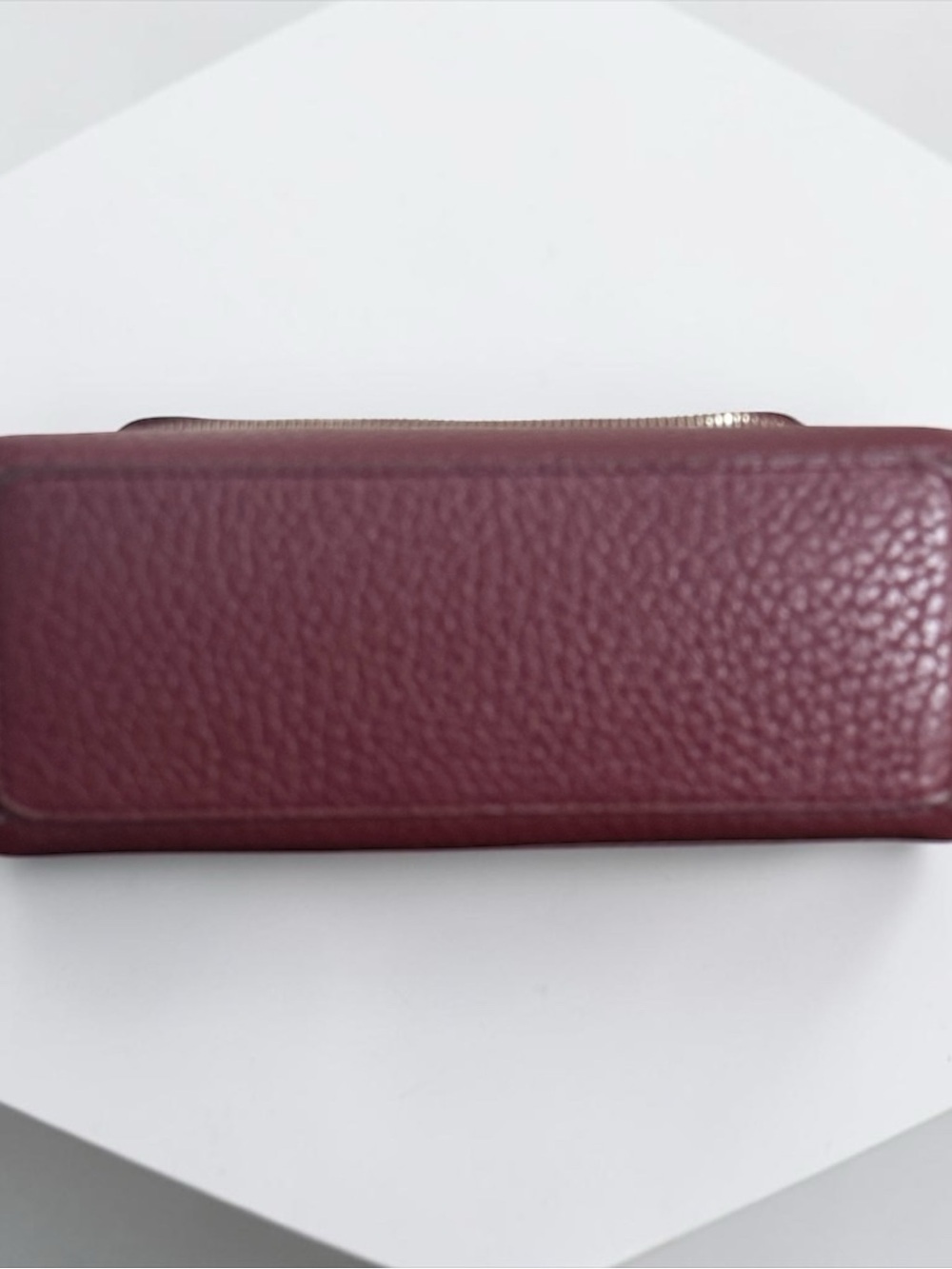 Authenticated Kate Spade Carter Berrin Burgundy Pebbled Leather Crossbody! EUC! - Picture 5 of 13